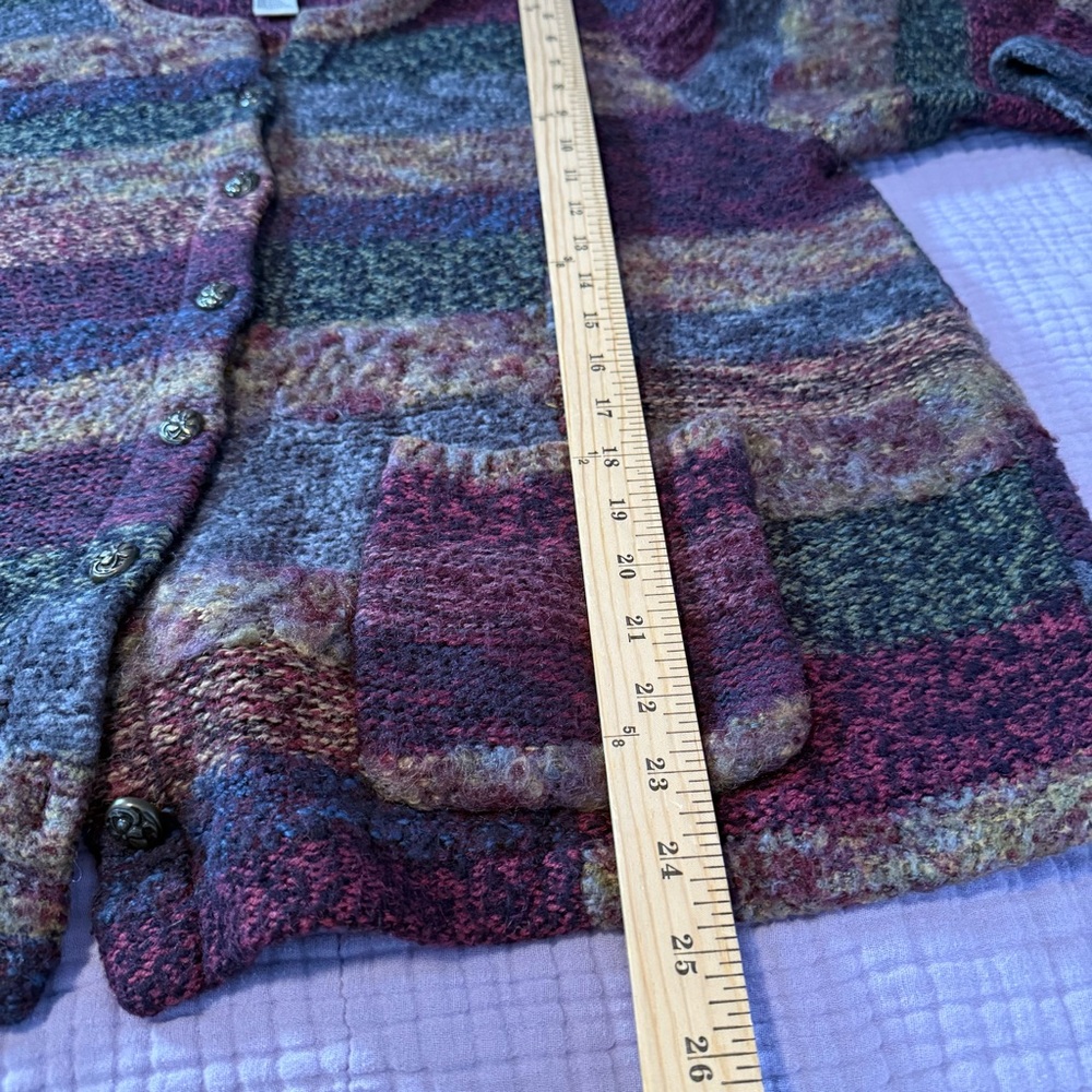 Koret beautiful vintage patchwork button up cardi… - image 9